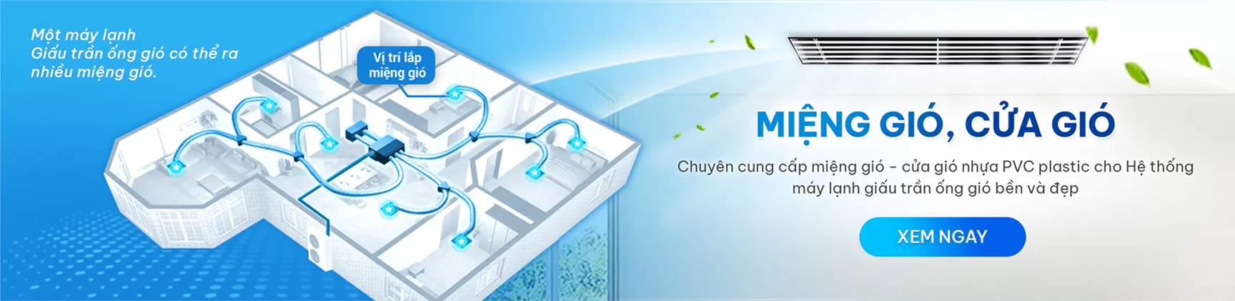 máy lạnh giấu trần nối ống gió