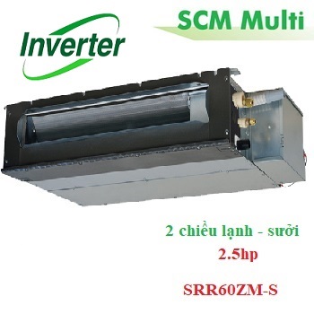 Dàn lạnh giấu trần nối ống gió Multi 2,5hp SRR60ZM-S