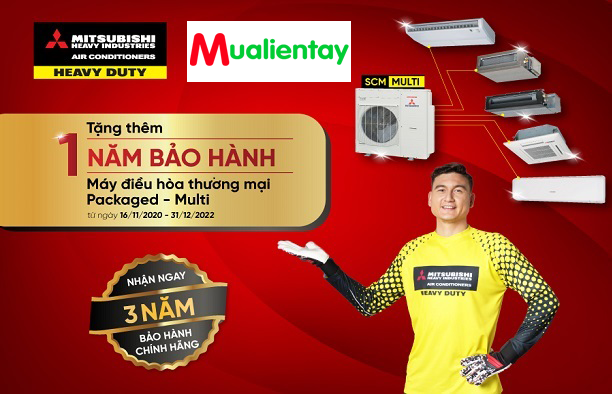 Tặng thêm 1 năm bảo hành hàng thương mại MHI